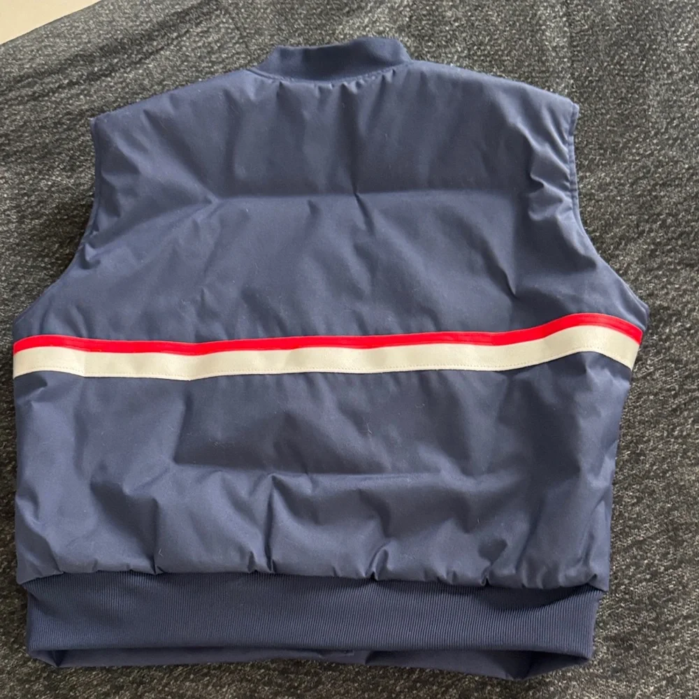 Unisex USPS Blue Vest with Red and White Accents - Picture 6 of 8